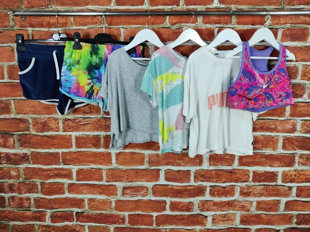 Girls Bundle Age 11-12 Year Next Puma Nike T-Shirt Shorts Sport Bra Active 152Cm