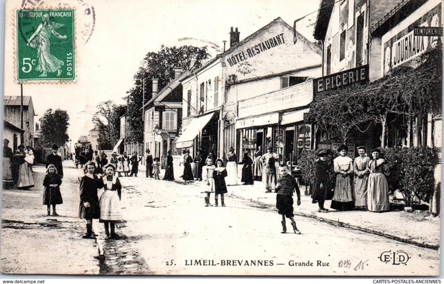 94 LIMEIL BREVANNES - la grande rue (belle animation)