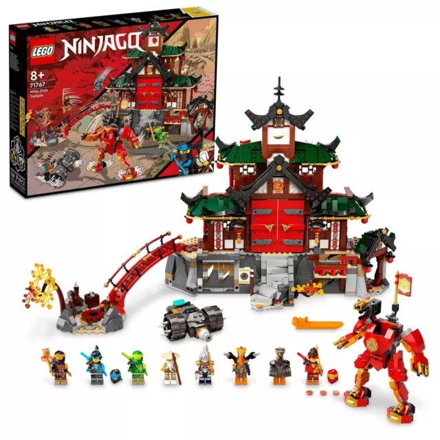 LEGO Ninjago Ninja Dojo Temple 71767 Bloques de juguete 1394 piezas ABS no...