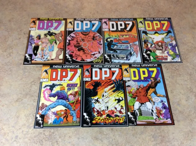 D.p.7 #1,2,3,4,5,6,7 Lot  Of 7 Vf Comic 1986-1987 Marvel