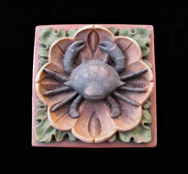 Crab   Cancer   Garden Arts & Crafts Gothic Ellison Tile  Zodiac