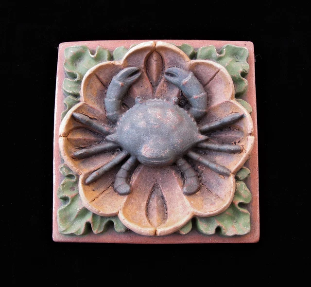 Crab   Cancer   Garden Arts & Crafts Gothic Ellison Tile  Zodiac
