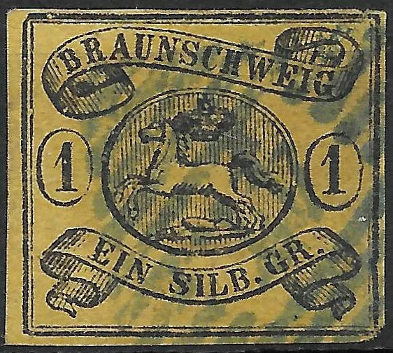 Braunschweig 1853 ~ MiNr. 6 ~ 1 Silbergroschen ~ gestempelt