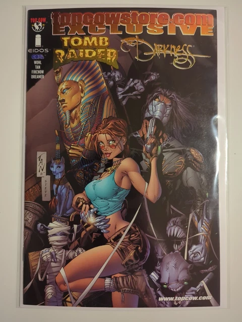 Tomb Raider/Darkness #1 Rare Top Cow Store Gold Foil Exclusive Variant !