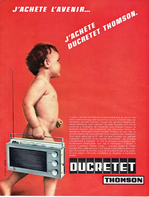 Publicité Advertising 088  1966   Ducretet Thomson   transistor