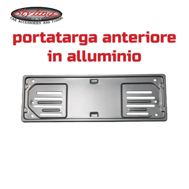 PORTATARGA ANTERIORE DAL 1999> con Cornice Alluminio Porta Targa