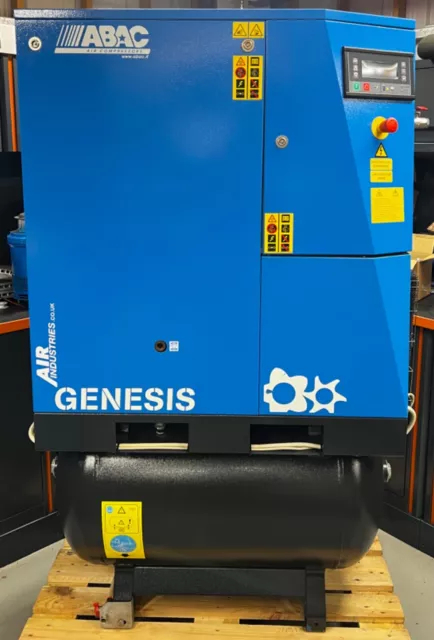 ABAC Genesis 7.5 Receiver Mounted Rotary Screw Compressor + Dryer! 7.5Kw, 40Cfm!