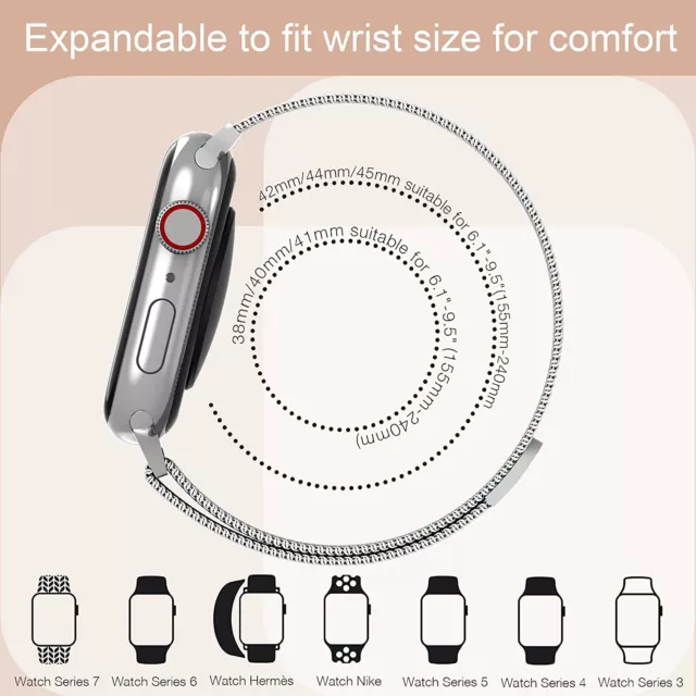 Armband Band für Apple Watch Series 2 3 4 5 6 7 8 9 SE Ultra 38 mm - 49 mm Loop 3