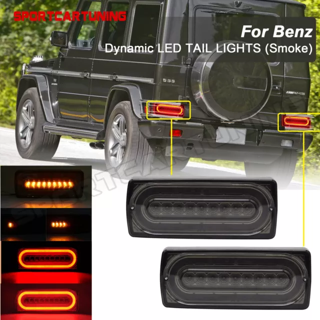 LED Sequential Tail Brake Signal Light For 90-18 Mercedes G-Class W463 G500 G550