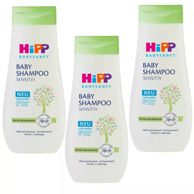 3x 200ml Hipp Babysanft Baby Shampoo Sensitiv Babypflege Sanft