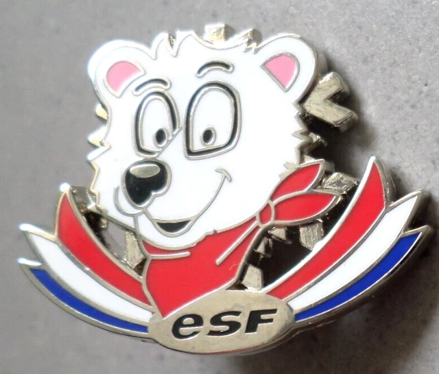 BROCHE DE SKI nouvelle version / OURSON ESF / INSIGNE BREVET MEDAILLE FLOCON