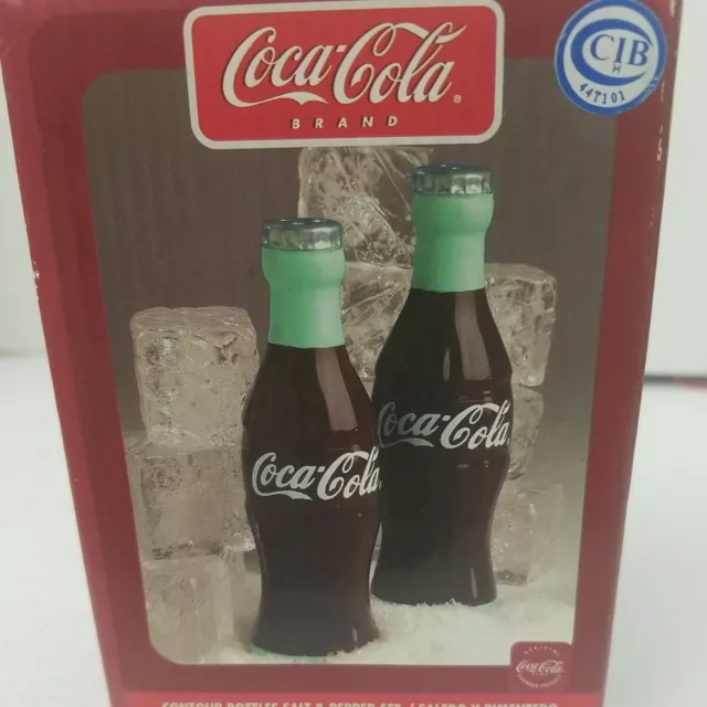 Vintage Coca Cola Coke Bottles Salt & Pepper Shaker Set by Gibson