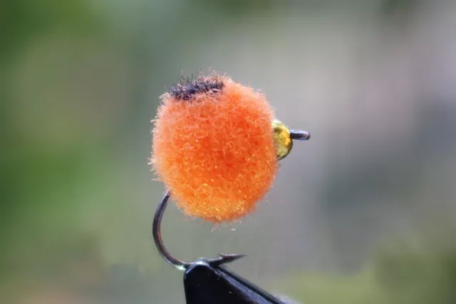 36 PCS BRASS Beadhead 4 Colors Egg Fly Glo Bug Fly Fishing Flies
