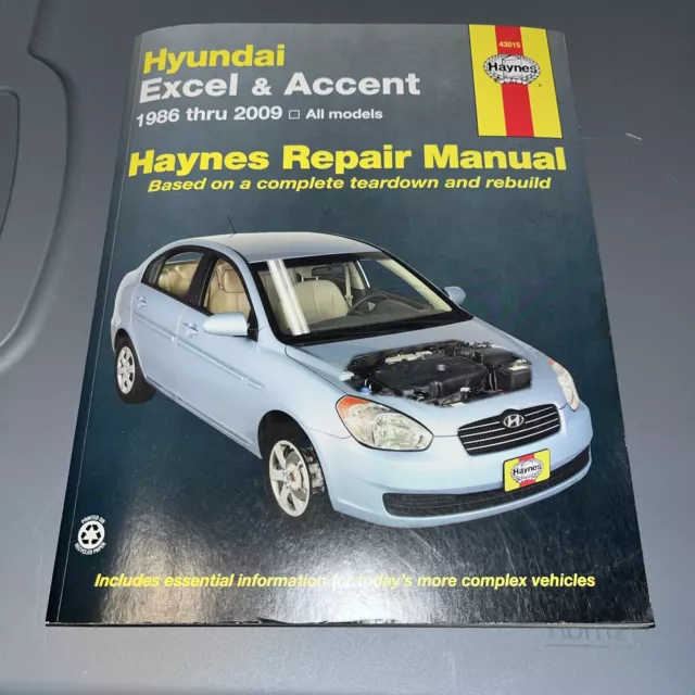 Hyundai Excel & Accent 1986-1998 Haynes Repair Manual 43015