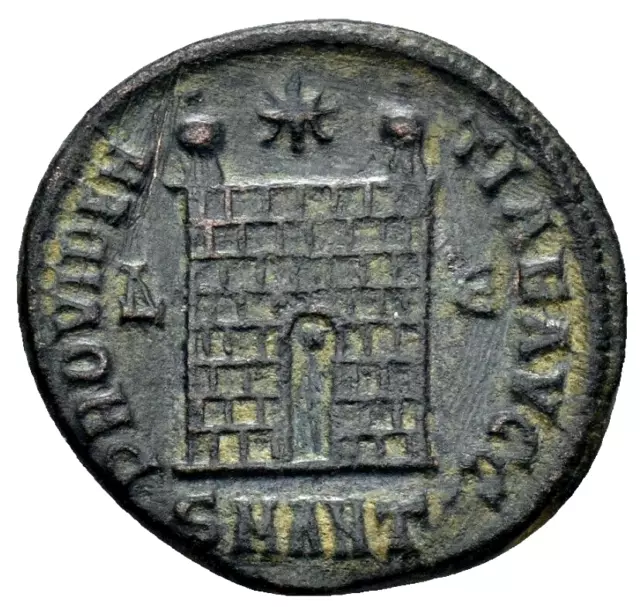 AA: Constantine I "The Great". Campgate, RARE (R2). RIC VII Antioch 81. a1614