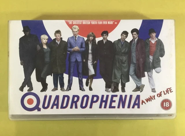 QUADROPHENIA, VHS VIDEO Tape, A Way of Life, Cert 18 Movie £4.50 ...