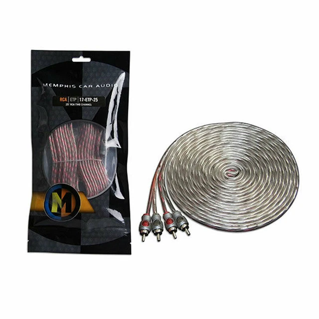 Memphis Audio® Etp-25 25 Foot 2-Channel Twisted Pair Rca Connection Cable 17-Etp