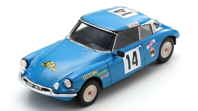 Spark Model CITROEN DS 21 N.14 WINNER RALLYE DU MAROC 1969 NEYRET-TERRAMORSI 1:4