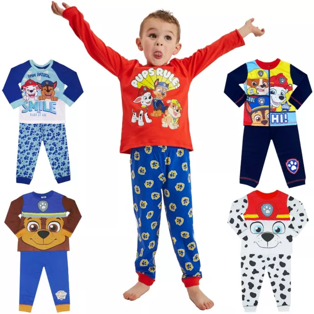 Boys Paw Patrol Pyjamas Chase Marshall Fancy Dress World Book Day 12 Mths-6 Yr