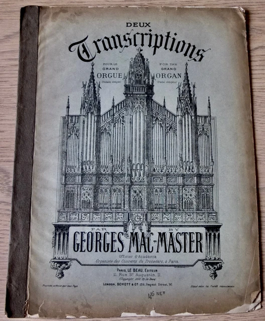 COMMERCIO ARR. MACMASTER FanfareTrionfale Organo Spartiti (1891