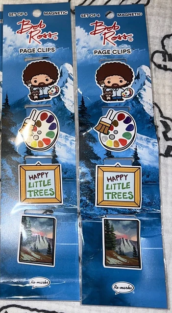 Bob Ross Magnetic Page Clip Bookmarks | Set of 8 That’s 2 Packs New