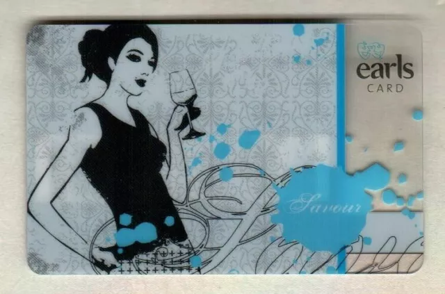 EARLS ( Canada ) Savour 2007 Gift Card ( $0 )