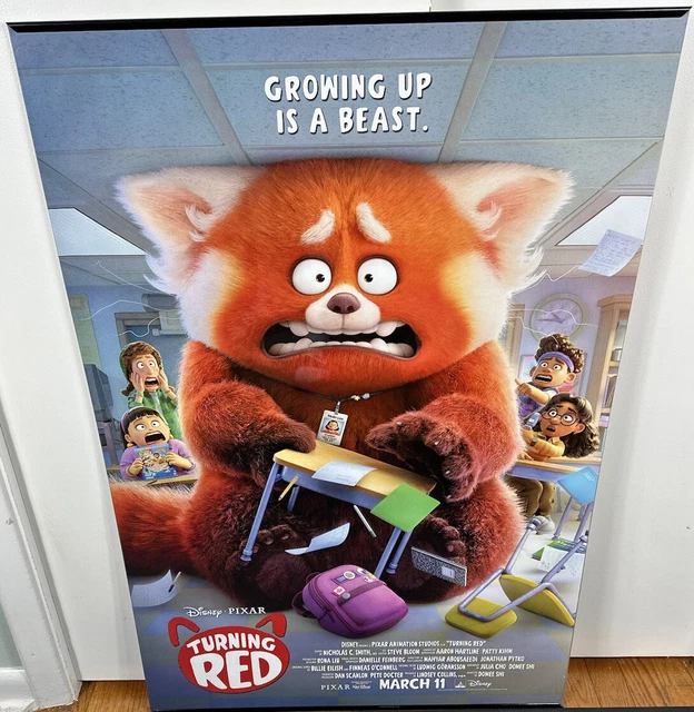 TURNING RED 2022 Disney Pixar Double Sided Original Movie Poster 27” x