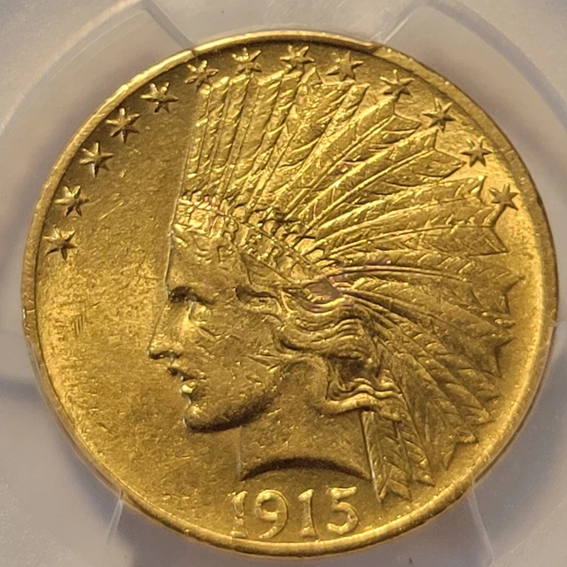 1915 Indian Eagle Gold $10 PCGS AU55 Old U.S. Type Gold Coin