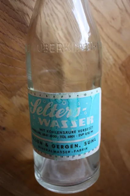 Alte Selters- Wasser Flasche aus der DDR