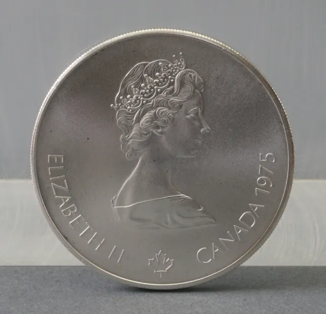 1975 Canada Queen Elizabeth 2. OLYMPIA Natation 5 Dollars