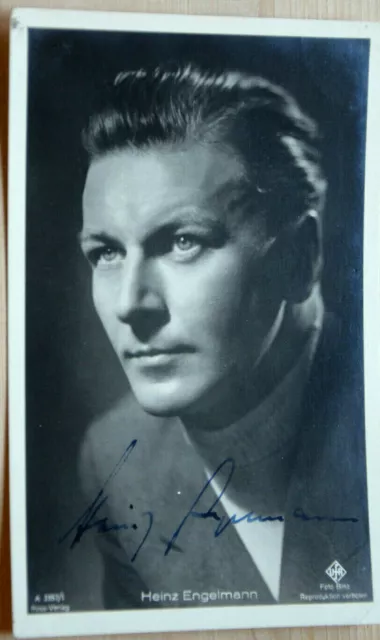 38275 Photo Ross Publisher Autograph Ak Film Actor Heinz Engelmann To 1940