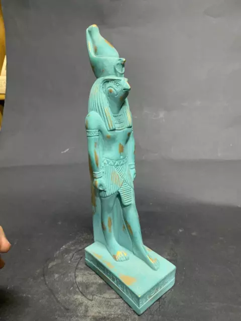 Rare God Horus Statue Ancient Falcon Antiquities Pharaonic Unique Egyptian BC