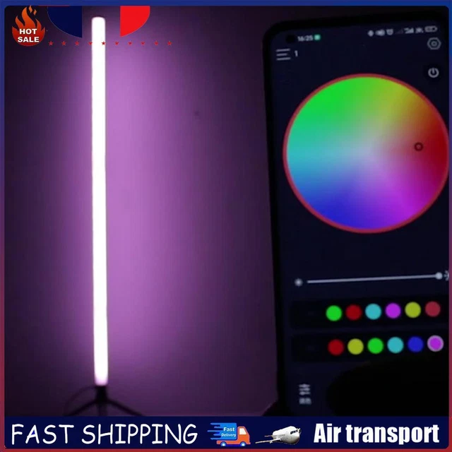 Lampadaire LED RGB Intelligent 16 Millions De Couleurs – Télécommande Et Appli – Sync Musique Et Timer – Hauteur Réglable