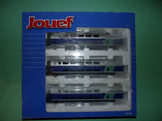 JOUEF coffret 3 voitures voyageurs 2ième classe TGV RAME600