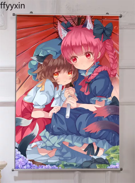 TouHou Project Kaenbyou Rin Chen Anime 60x90cm HD Poster Art Wall Scroll Decor
