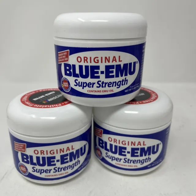 Blue-Emu Original - Super Strength - 4oz Tropical Cream 3-Pack 08/24