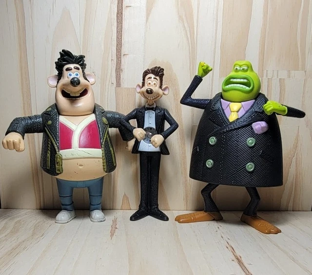 2006 MCDONALD'S FLUSHED Away Happy Meal Toy Figure Lot Sid Roddy The