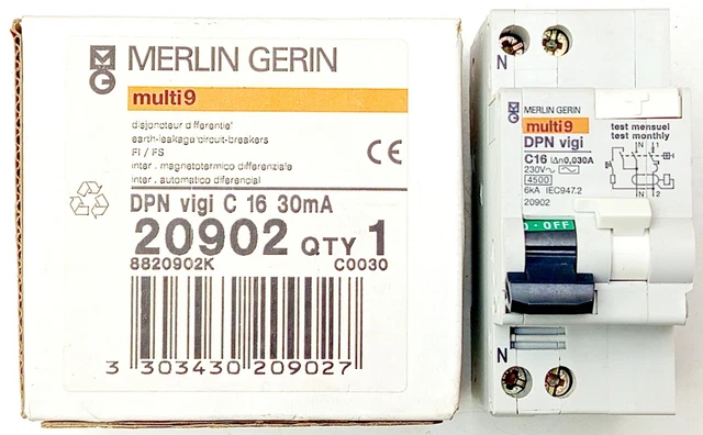 Commutateur Voltmètre Merlin Gerin 15125 – 7 Positions 2 Modules – Occasion Garanti
