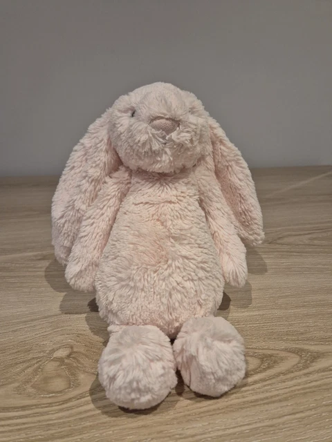 JELLYCAT MEDIUM BASHFUL Blush Bunny - Soft Pink Bunny Rabbit Baby Blush ...