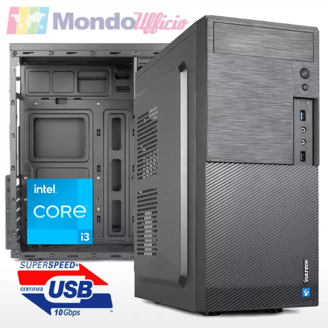 PC Computer Intel i3 12100 4,30 Ghz - Ram 16 GB DDR4 - SSD M.2 500 GB - USB 3.2