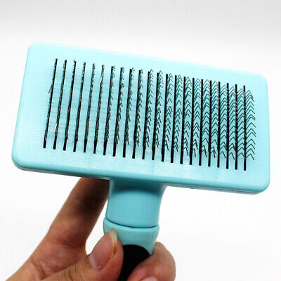 Self Cleaning Dog Cat Hair Slicker Brush Grooming Brush Comb Shedding Tool