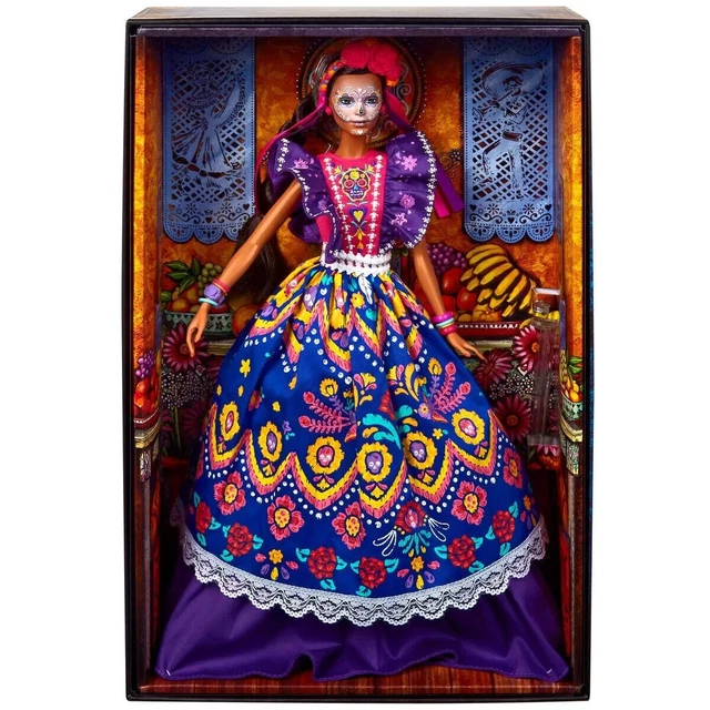 Barbie Dia De Los Muertos 2022 Day of The Dead Doll Calavera Face Collectible