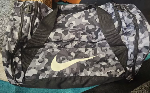 Nike Duffel Bag  - unique camo gray 3 compartment packable