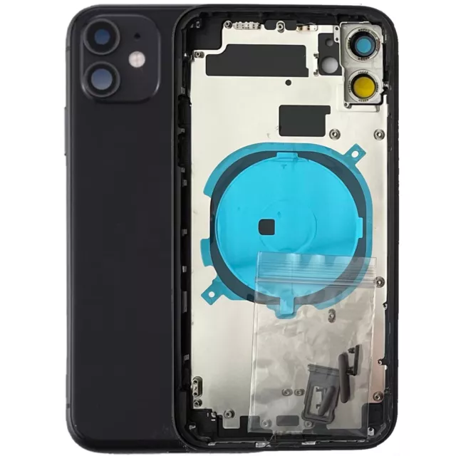 Telaio Scocca Posteriore Iphone 11 Back Cover Chassis Housing Nero Compatibile 2