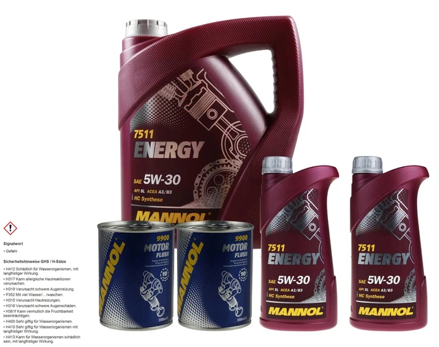 6L Olio Motore MANNOL Energia 5W-30 2x