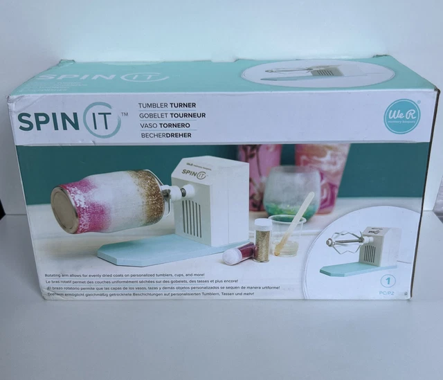 Herramienta de secado giratorio motorizada We R Memory Keepers 660499 Spin It nueva/sellada