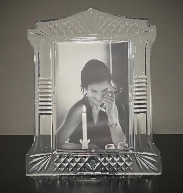 Waterford Crystal Portraits ABBEVILLE 4x6” Photo Frame Marked