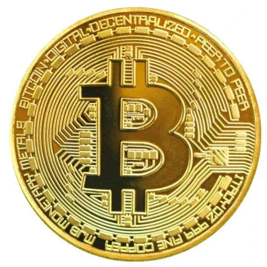 Bitcoin - Physical Novelty Collectible Souvenir Coin - BTC - Satoshi