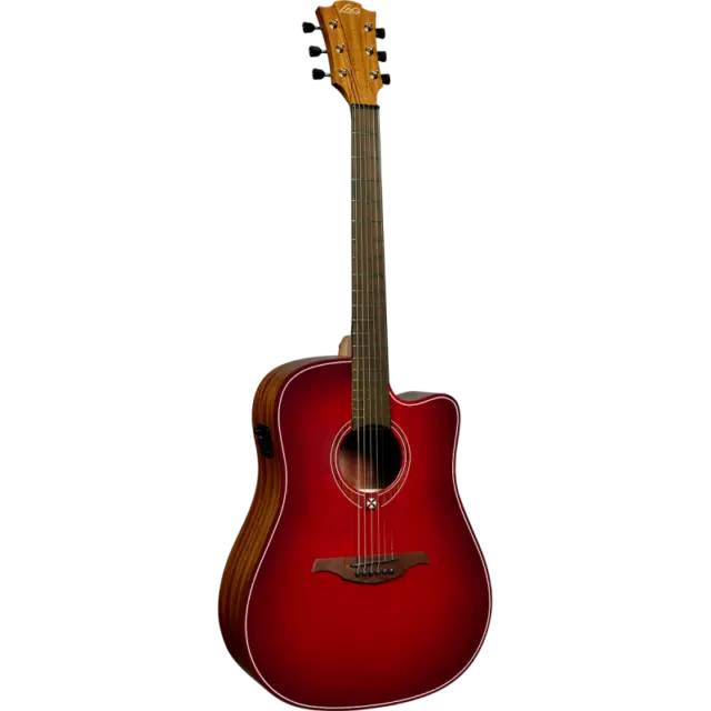 Lâg T-RED-DCE – Guitare Tramontane dreadnought – cutaway electro special editio