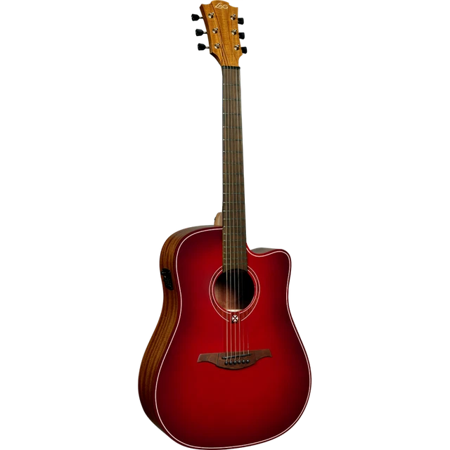 Lâg T-RED-DCE – Guitare Tramontane dreadnought – cutaway electro special editio
